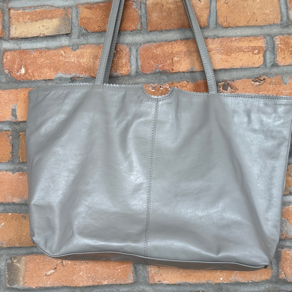 Latico Elegant Gray Leather Tote - Picture 10 of 16